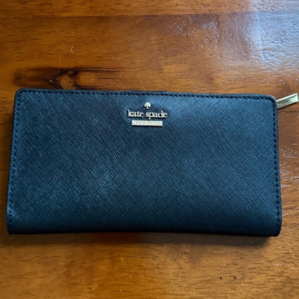 Kate Spade Black Leather Wallet